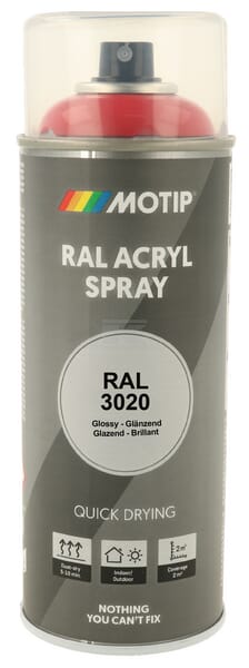 RAL 3020 Acrylspray Verkehrsrot