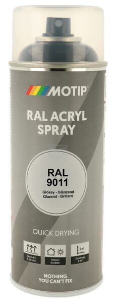 RAL 9011 Acrylspray Graphitschwarz