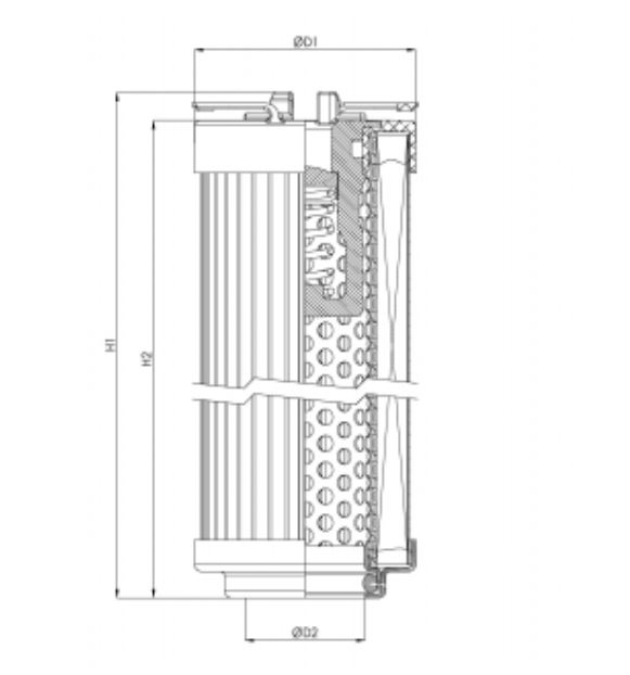 R101C10B Hydraulikfilterelement (Rücklauffilter)