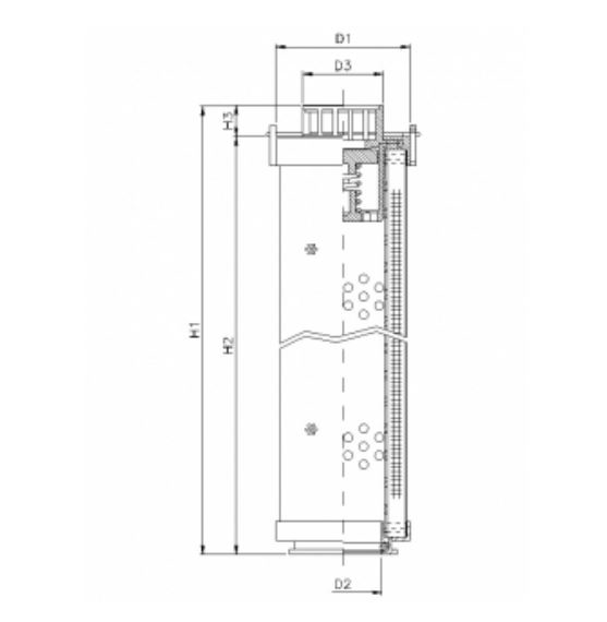 RHR240N10B3/AB1 Hydraulikfilterelement (Rücklauffilter)