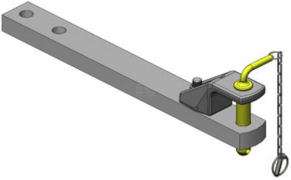 Zugpendel 80x40 L738mm Cat. 2 Ø31,5mm
