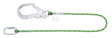 Sicherungsseil mit Kernmantel, 1 m + 1QT +1GO65
