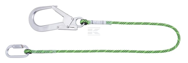 Sicherungsseil mit Kernmantel, 1 m + 1QT +1GO65