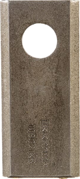 Mähmesser links / rechts 108x48x3 mm, Bohrung Ø 21 mm, geeignet für Galfre / Marangon / New Holland, 25er-Packung