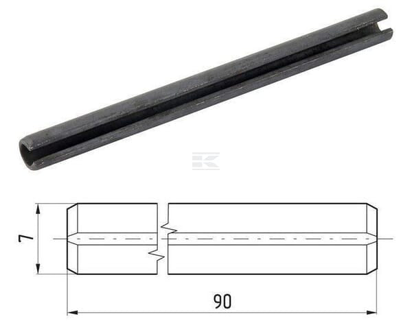 Spannstift, schwere Ausführung, 7x90mm ISO8752