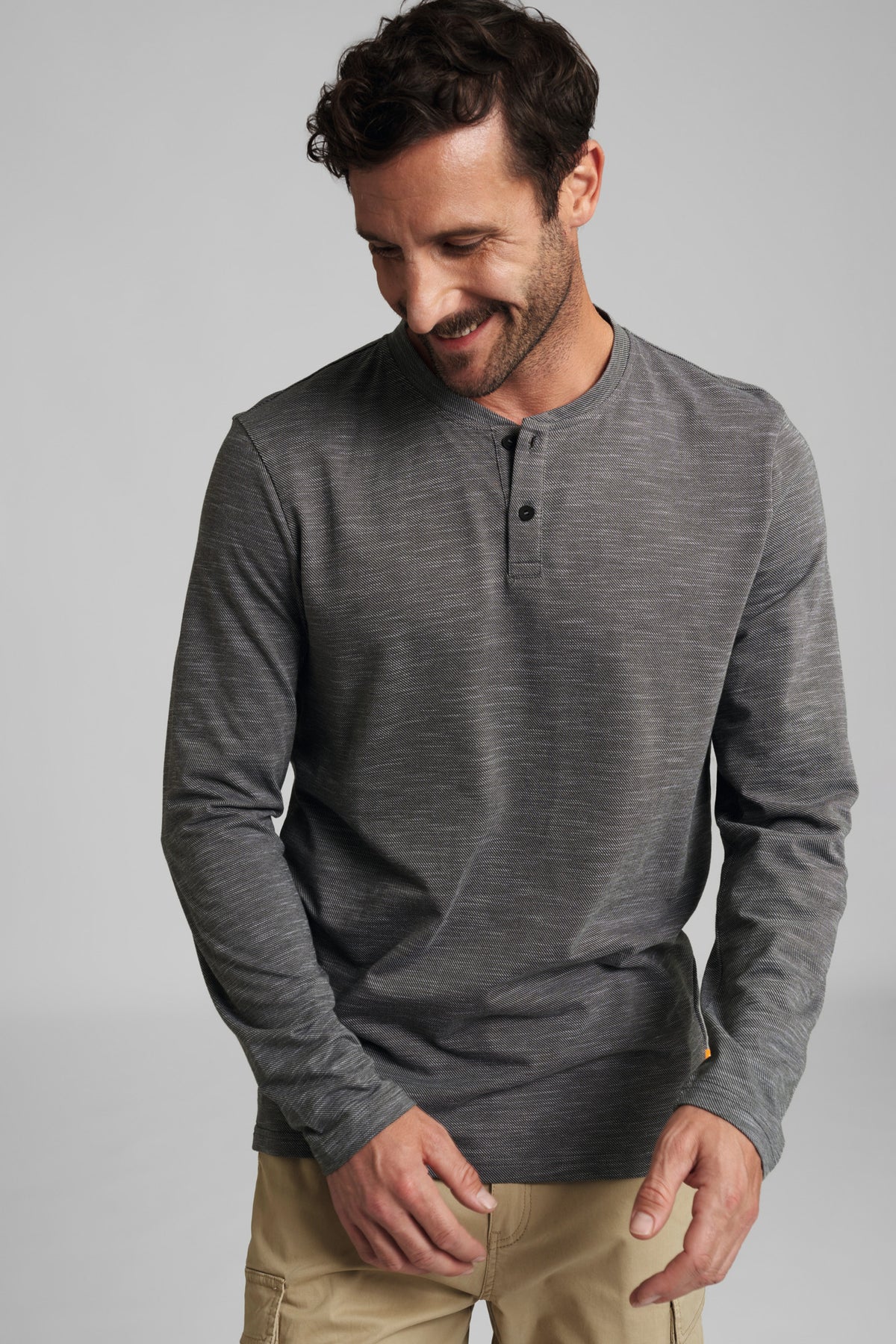 STIHL Langarmshirt Gr. L HENLEY Grün