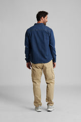 STIHL Hemd Gr. L DENIM CONTRA Blau