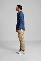 STIHL Hemd Gr. XXL DENIM CONTRA Blau