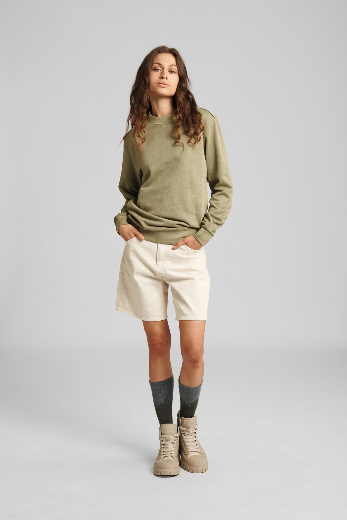 STIHL Sweatshirt Gr. M GARMENT DYE Grün