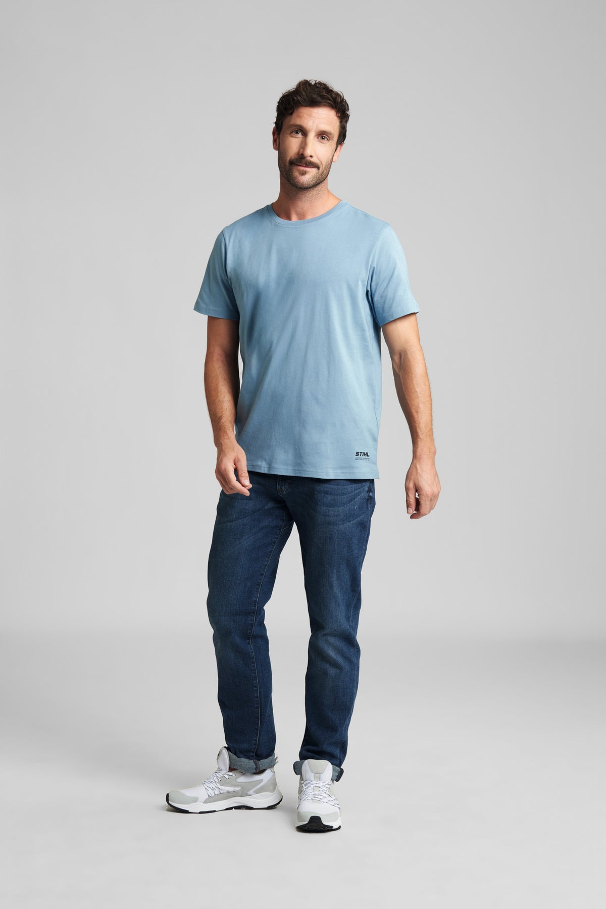 STIHL T-Shirt Gr. S SUSTAINABLE BASIC Blau