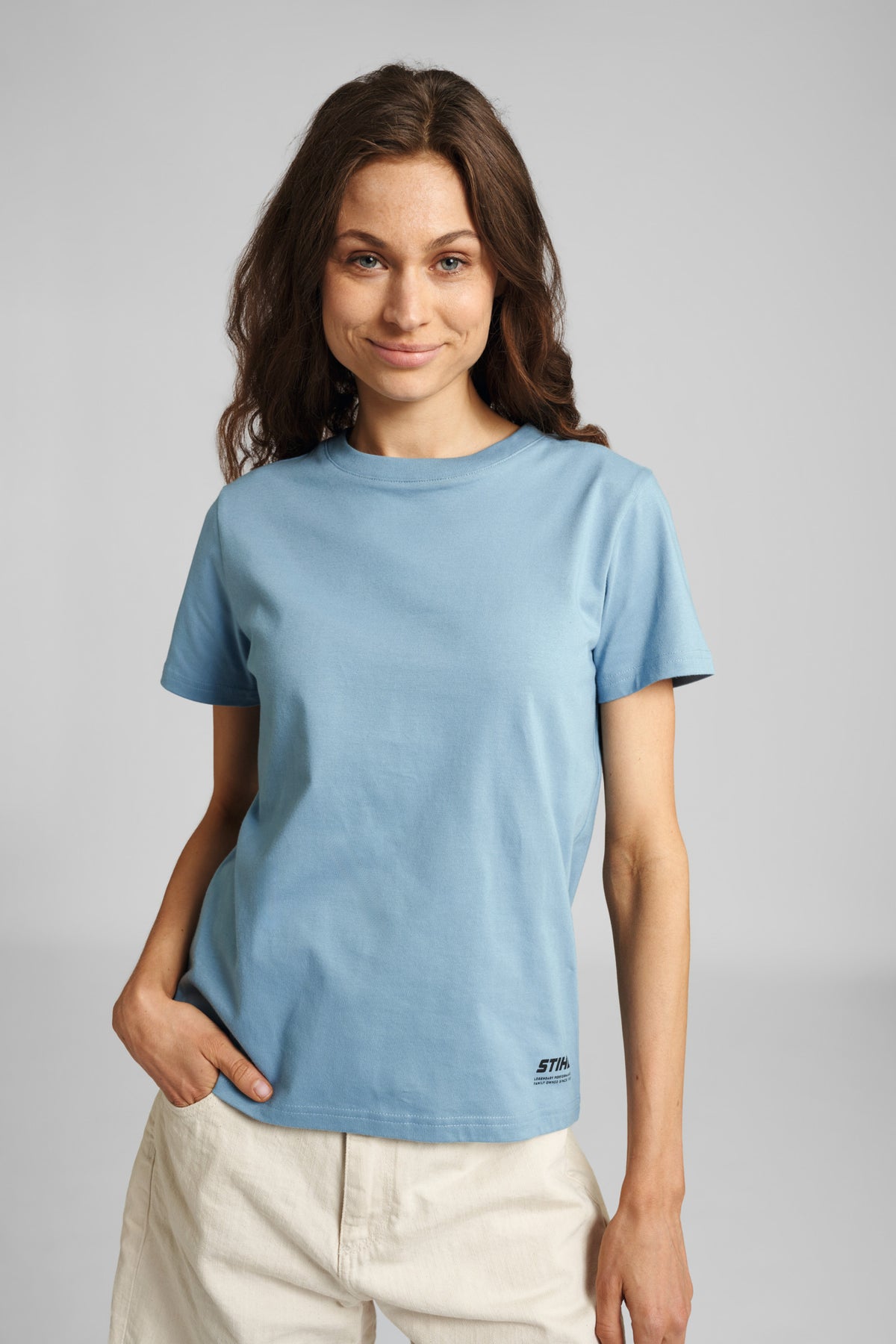 STIHL T-Shirt Gr. L Damen SUSTAINABLE BASIC Blau