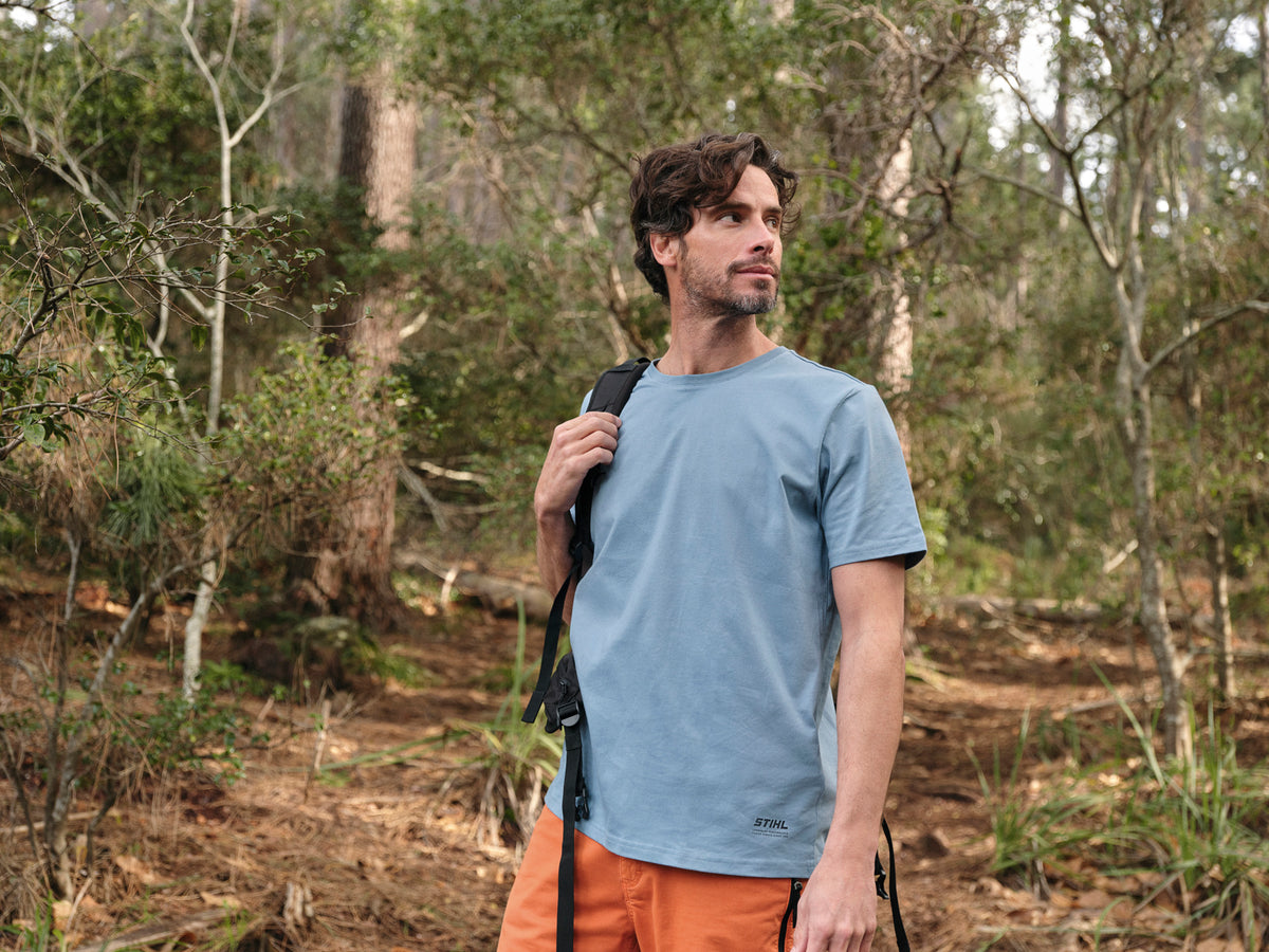 STIHL T-Shirt Gr. M SUSTAINABLE BASIC Blau