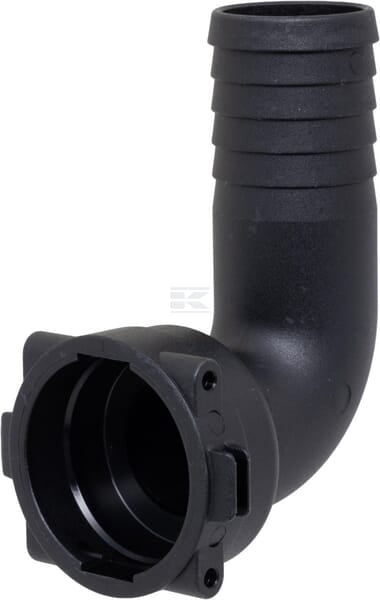 Schlauchanschluss 90° 30mm mit Gabelkupplung T4