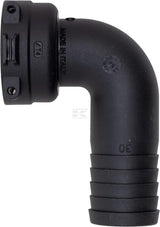 Schlauchanschluss 90° 30mm mit Gabelkupplung T4