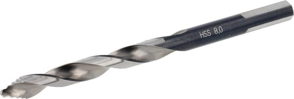Bohrer 8,0 mm HSS-DIN 338-G TURBO STEP