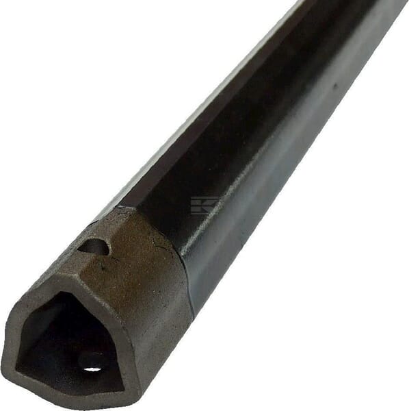 Profilrohr, Innenmaß 8, dreieckig, Durchmesser 45,6 × 34 × 5,8 mm, L: 1000 mm