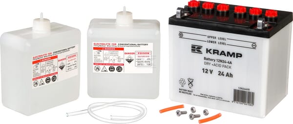 Kramp, Starterbatterie, 12V, 24Ah, 200A, 184 x 124 x 174mm