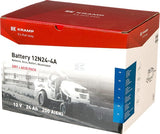 Kramp, Starterbatterie, 12V, 24Ah, 200A, 184 x 124 x 174mm