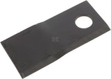 Mähmesser links 112x48x4 mm, Bohrung Ø 19 mm, geeignet für Fella, 25er-Packung