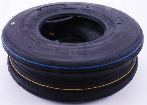 Reifen mit Schlauch, 13x5-6, 4 Inlagen