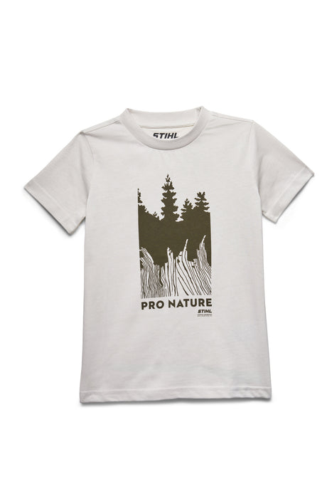 STIHL T-Shirt Gr. 122-128 KIDS PRO NATURE WHITE