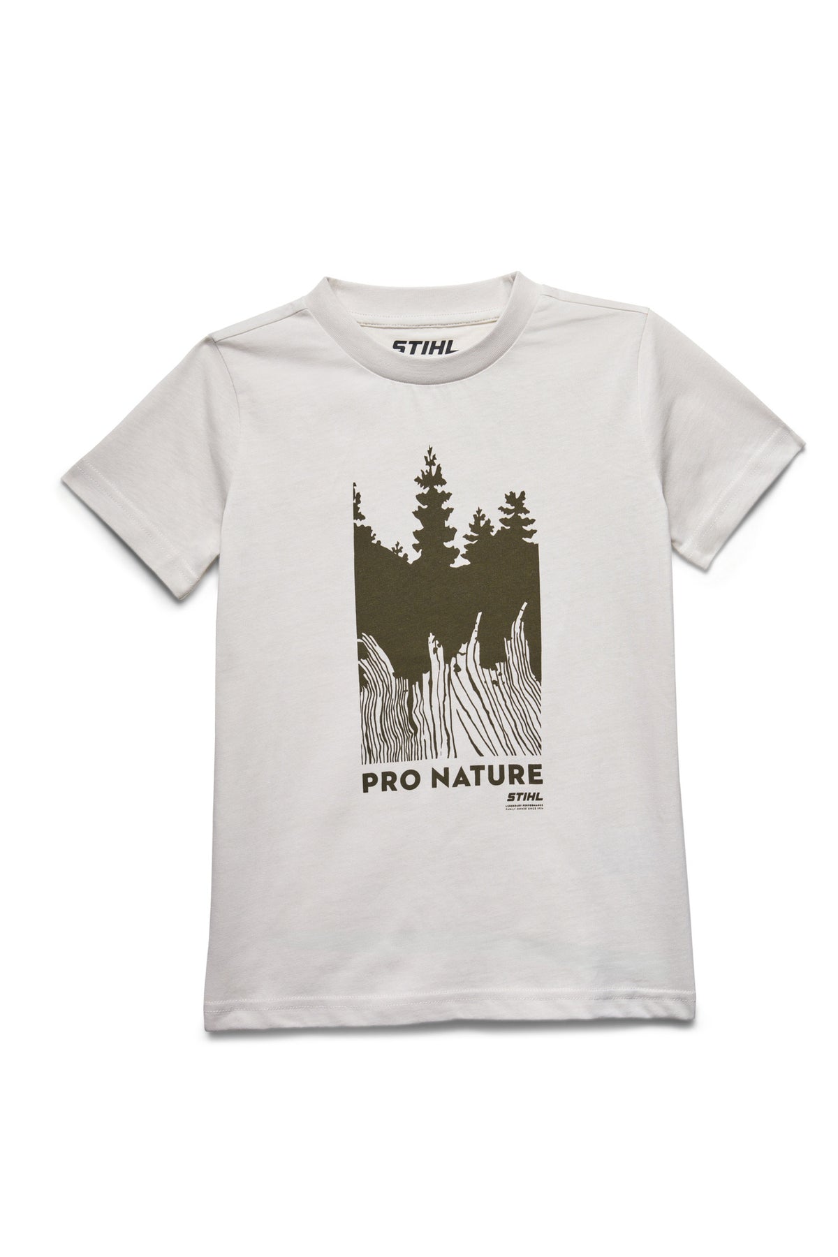STIHL T-Shirt Gr. 110-116 KIDS PRO NATURE WHITE