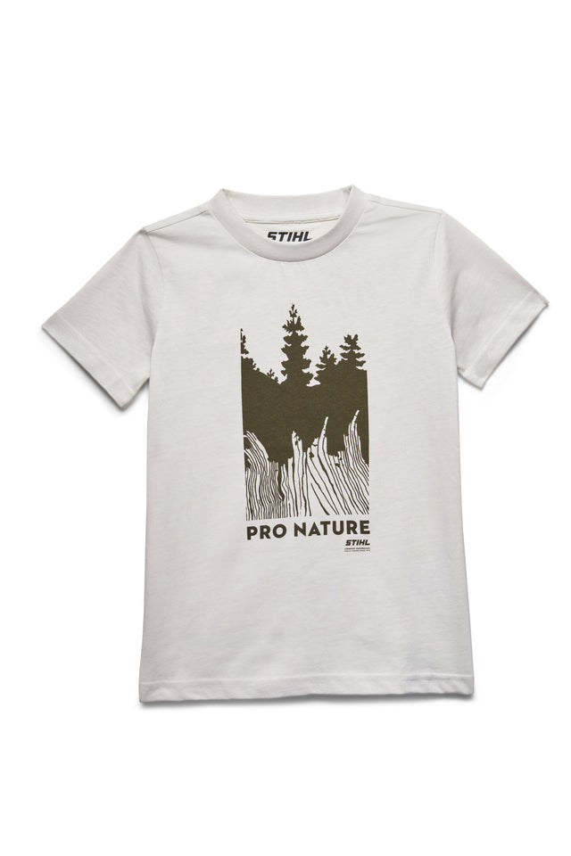STIHL T-Shirt Gr. 110-116 KIDS PRO NATURE WHITE
