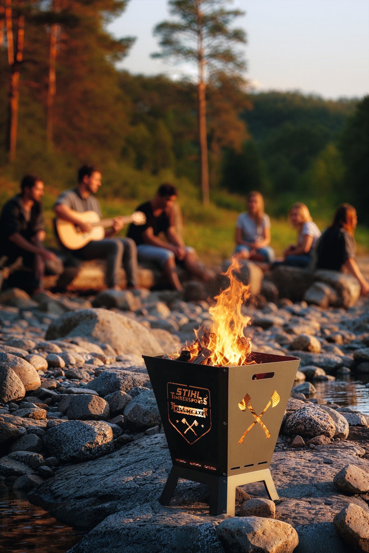 STIHL Feuerkorb mit Grill TIMBERSPORTS®