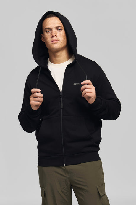 STIHL Hoodiejacke Gr. XS STIHL 100 REFLECTIVE Schwarz