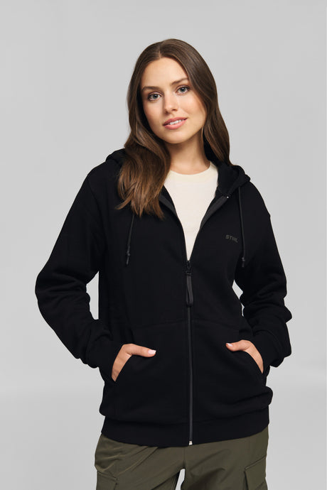 STIHL Hoodiejacke Gr. L STIHL 100 REFLECTIVE Schwarz