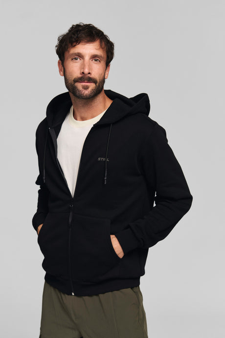 STIHL Hoodiejacke Gr. S STIHL 100 REFLECTIVE Schwarz