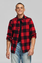 STIHL Hemd Gr. M PLAID RED BLACK