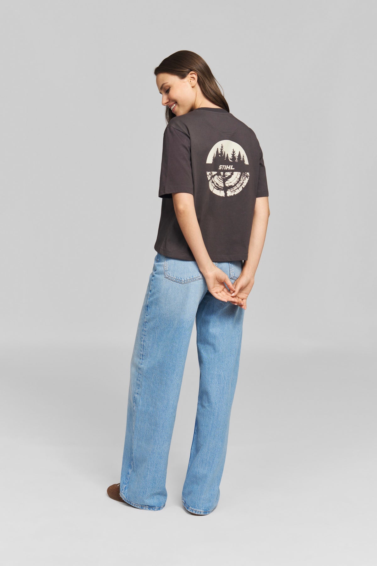 STIHL T-Shirt Gr. M Damen TREE CIRCLE Grau