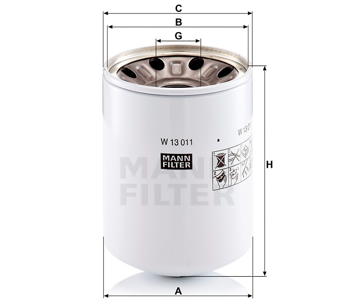 W 13 011 x Ölfilter SpinOn