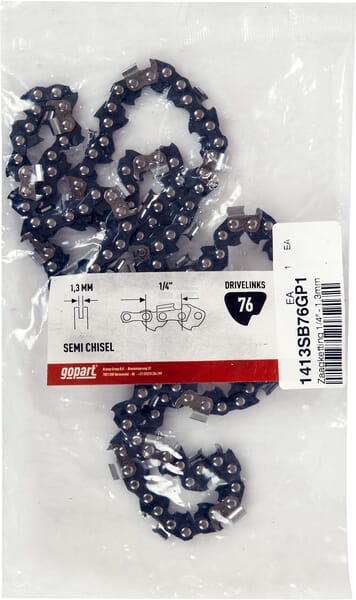 Sägekette, 1/4", 1,3 mm, 76 DL, gopart