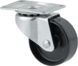 Lenkrolle mit Plattenbefestigung. Ø50x21mm, Plattenaufnahme: 59x47 Belastung:: 40kg,