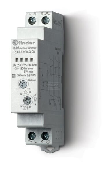 Elektrischer Dimmer linear, railm. 230V AC, max.500W, 50/60Hz