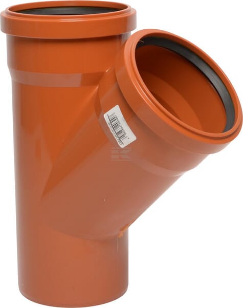 KG Y-Stück PVC 160/110 mm x 45°