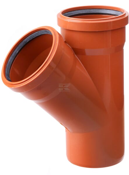 KG Y-Stück PVC 110/110 mm x 45°