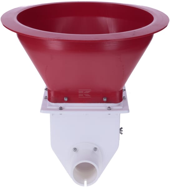 Der Schuh unter das Silo für das Spiral-Fütterunssystem, Ø 75 mm