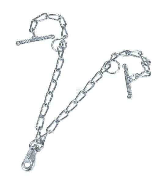 Kettenteil doppelt, mit Karabiner u. Knebe