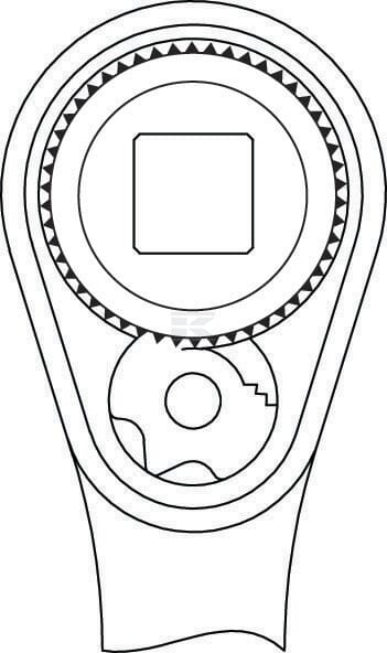 Umschaltknarre U20 1/4"