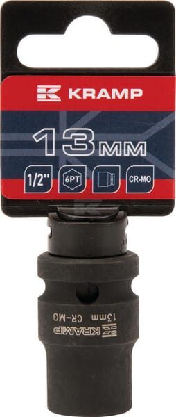 Kraftschraubereinsatz 1/2" 6-Kant 13 mm