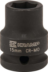 Kraftschraubereinsatz 1/2" 6-Kant 15 mm