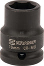 Kraftschraubereinsatz 1/2" 6-Kant 16 mm