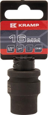 Kraftschraubereinsatz 1/2" 6-Kant 16 mm