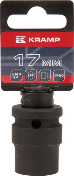 Kraftschraubereinsatz 1/2" 6-Kant 17 mm
