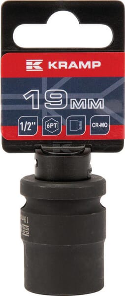 Kraftschraubereinsatz 1/2" 6-Kant 19 mm