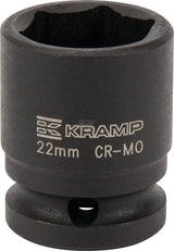 Kraftschraubereinsatz 1/2" 6-Kant 22 mm