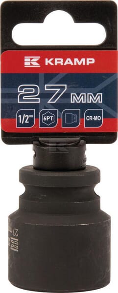 Kraftschraubereinsatz 1/2" 6-Kant 27 mm
